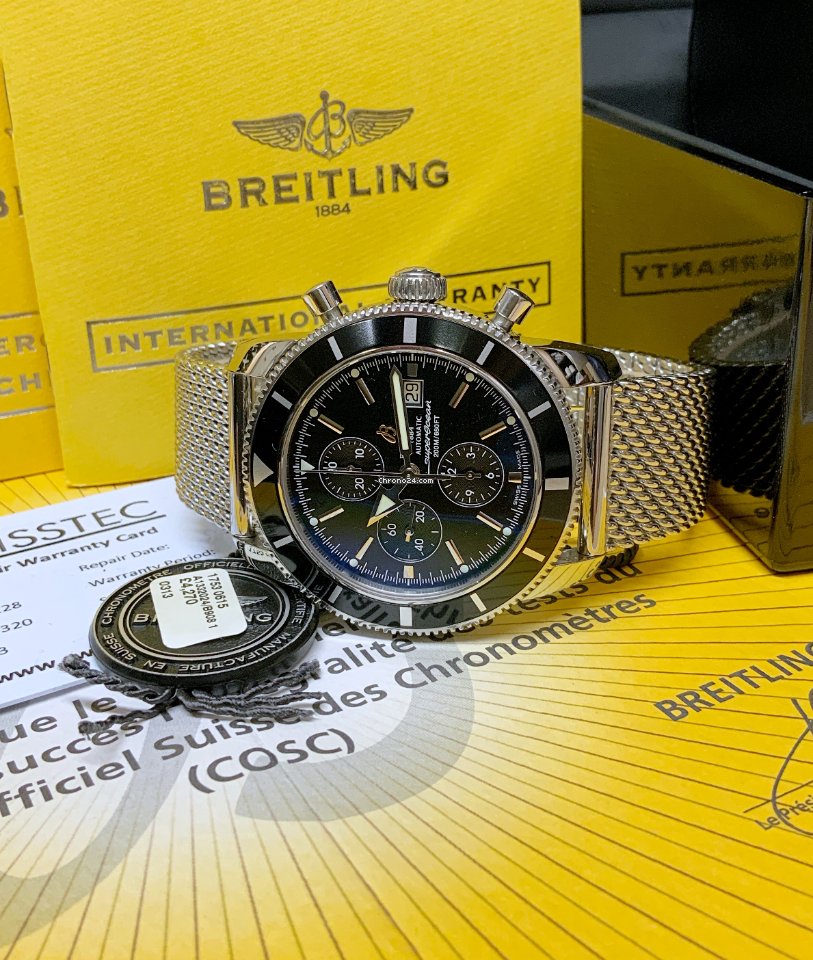 IMG_9081 Breitling Superocean Heritage Chronograph Mens watch Unisex Automatic Steel A1332024 B908 Replica 6