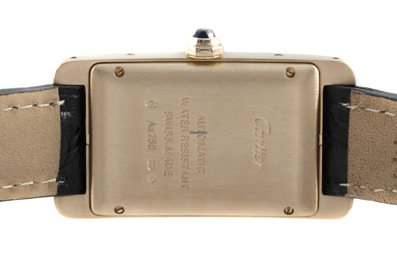 Cartier Tank Americaine Mens watch Unisex Automatic Red gold W2620030 Replica 6