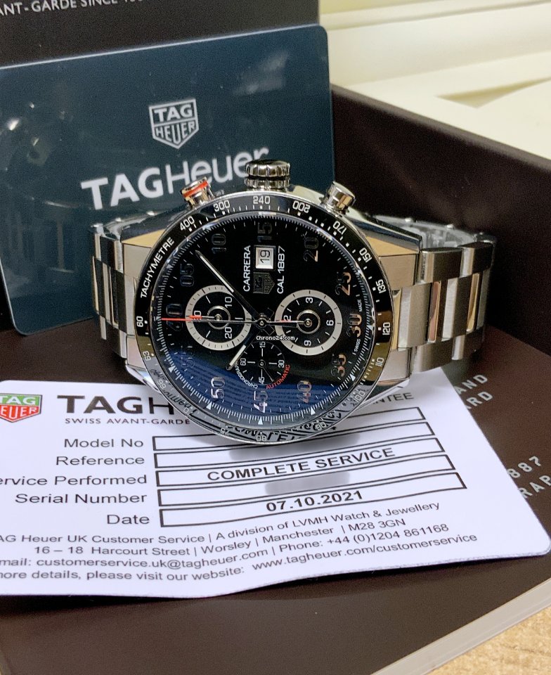 TAG Heuer Carrera Calibre 1887 Mens watch Unisex Automatic Steel CAR2A10.BA0799 Replica 6