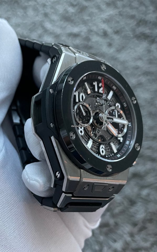 IMG_9081 Hublot Big Bang Unico Mens watch Unisex Automatic Titanium 411.NM.1170.NM Replica 6