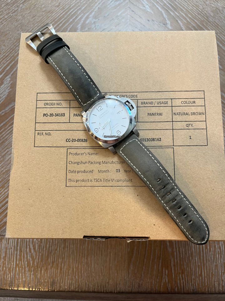 IMG_9081 Panerai Luminor Marina Mens watch Unisex Automatic Steel PAM 01314 Replica 6
