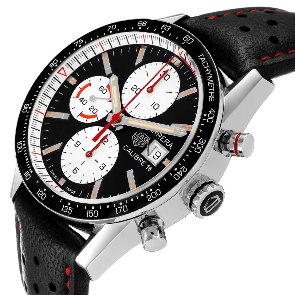 IMG_9081 TAG Heuer Carrera Calibre 16 Mens watch Unisex Automatic Steel CV201AP.FC6429 Replica 6