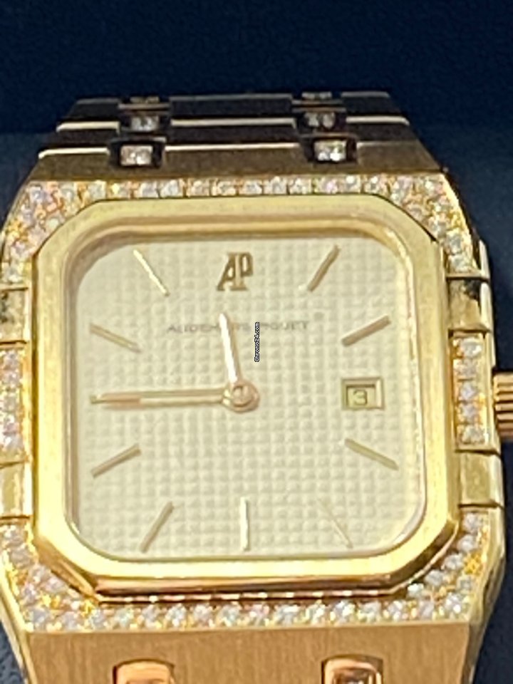 IMG_9081 Audemars Piguet Royal Oak Mens watch Unisex Quartz Yellow gold 6005 Replica 6