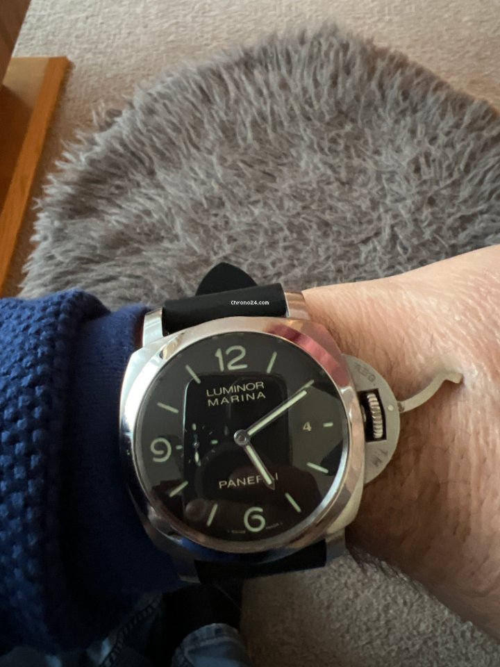 IMG_9081 Panerai Luminor Marina 1950 3 Days Automatic Mens watch Unisex Automatic Steel PAM 00328 Replica 6