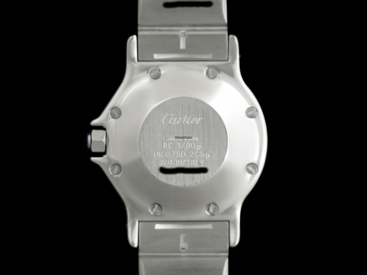 Cartier Santos Mens watch Unisex Automatic Gold Steel 8446ST Replica 6