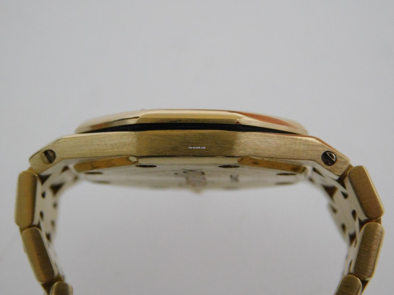 IMG_9081 Audemars Piguet Royal Oak Womens watch Quartz Yellow gold 66270BA Replica 6