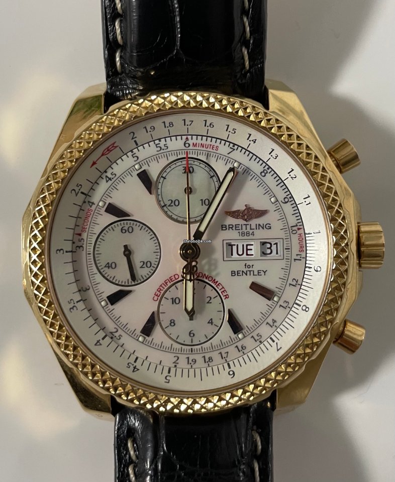 Breitling Bentley GT Mens watch Unisex Automatic Rose gold H13363 Replica 6