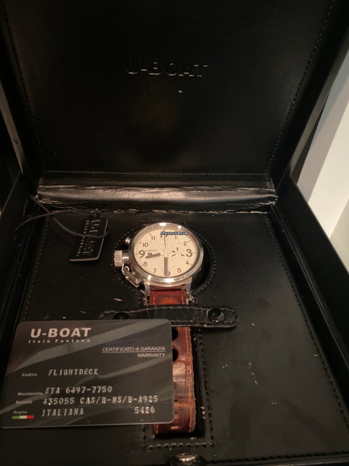 IMG_9081 U-Boat Flightdeck Mens watch Unisex Automatic Steel U-7750 50 Replica 6