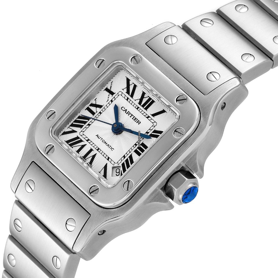 IMG_9081 Cartier Santos Galbee Womens watch Automatic Steel W20044D6 Replica 6