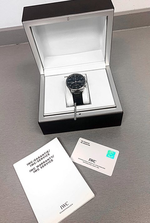 IWC Portuguese Chronograph Mens watch Unisex Automatic Steel IW3714-47 Replica 6