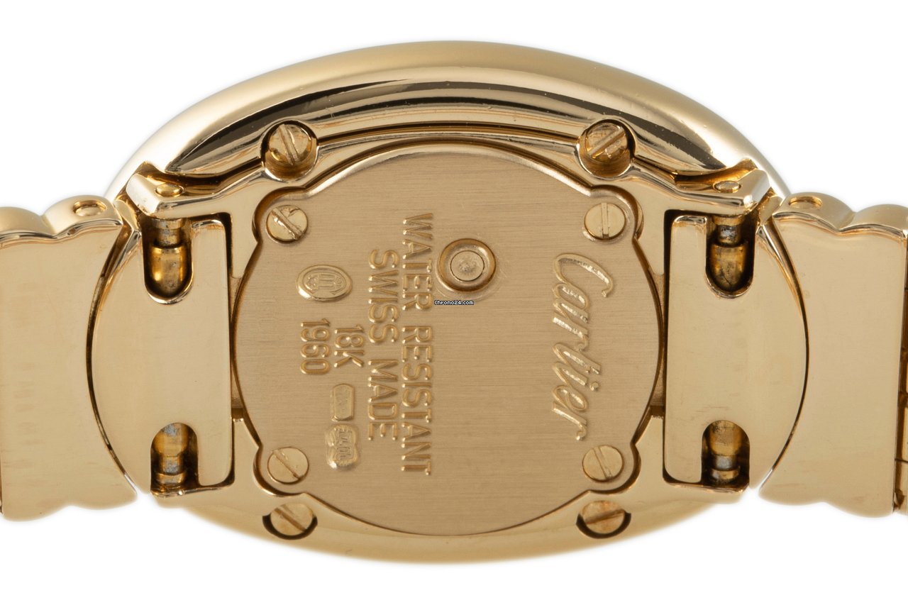 Cartier Baignoire Womens watch Quartz Yellow gold 1960 Replica 6