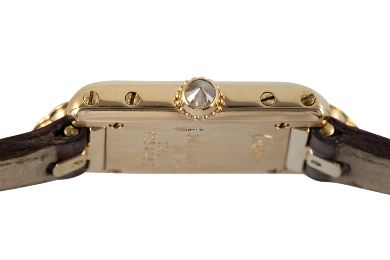 IMG_9081 Cartier Tank Womens watch Quartz Yellow gold 1361 Replica 6