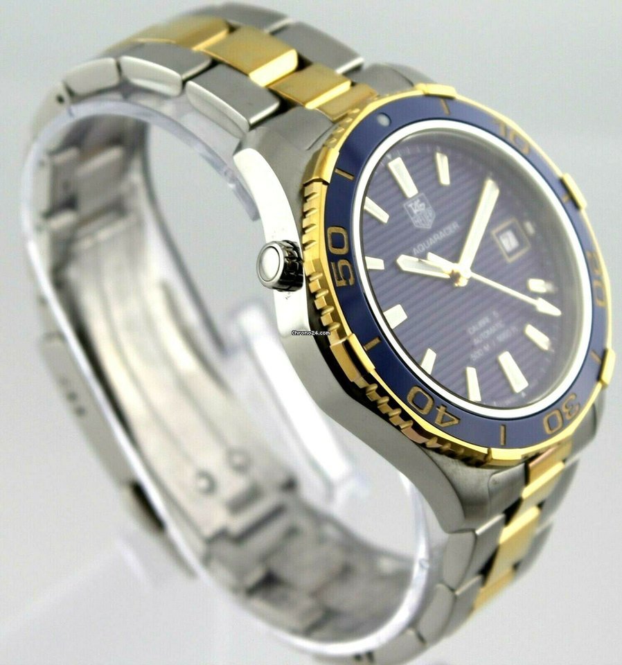 IMG_9081 TAG Heuer Aquaracer 500M Mens watch Unisex Automatic Gold Steel WAK2120.BB0835 Replica 6