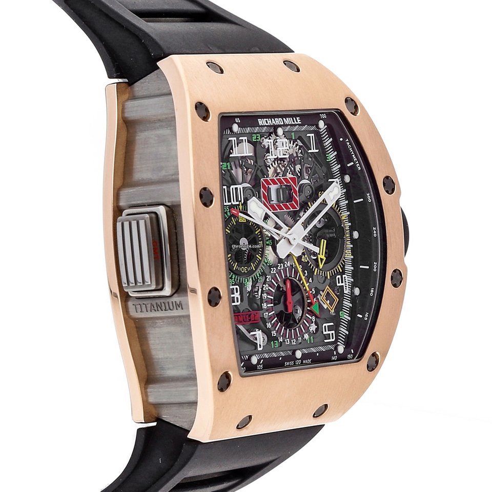 IMG_9081 Richard Mille RM 011 Mens watch Unisex Automatic Rose gold RM 11-02 Replica 6