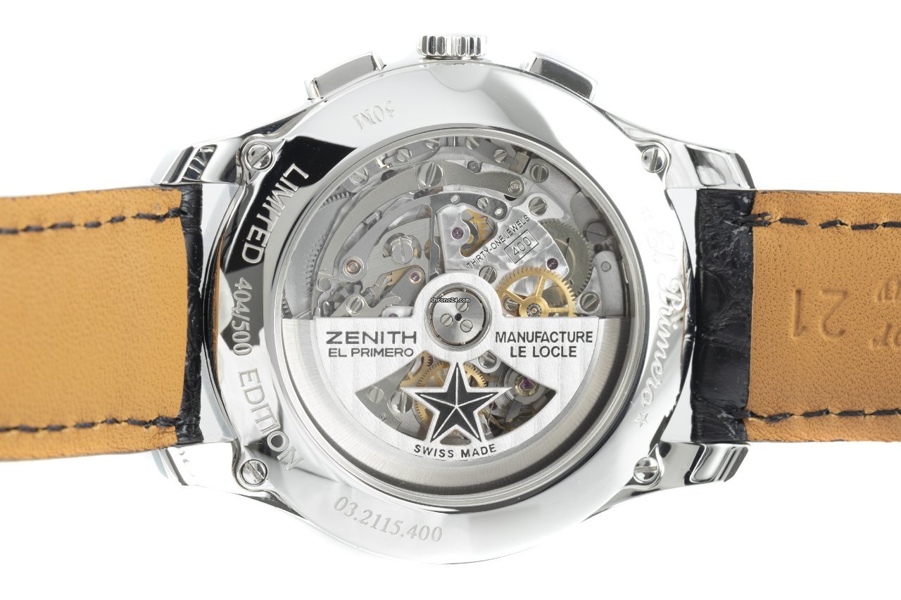 Zenith Captain Chronograph Mens watch Unisex Automatic Steel 03.2115.400 Replica 6