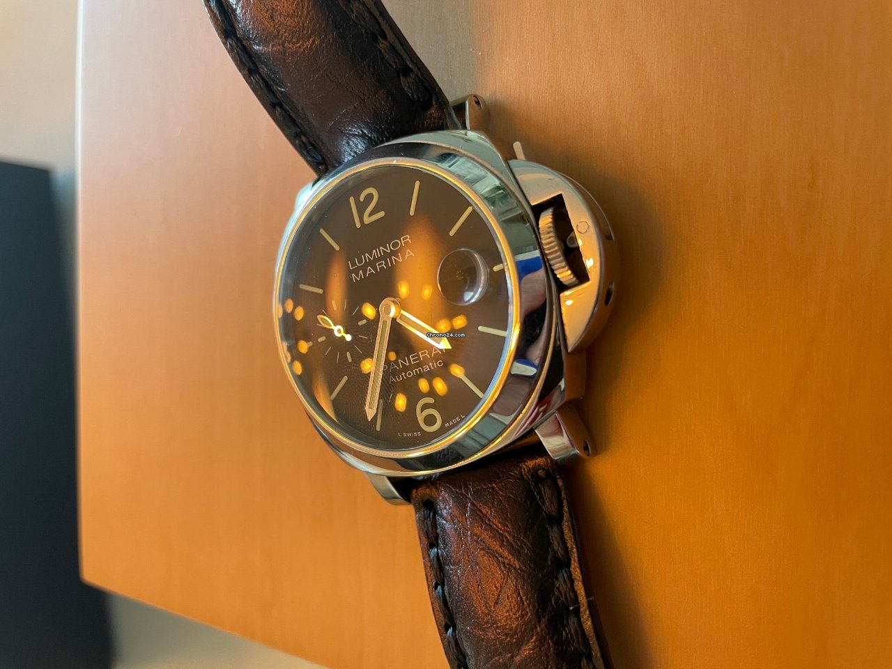 IMG_9081 Panerai Luminor Marina Automatic Mens watch Unisex Automatic Steel PAM 01048 Replica 6