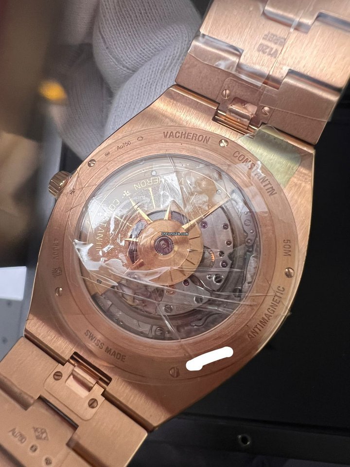 IMG_9081 Vacheron Constantin Overseas Mens watch Unisex Automatic Rose gold 4300V 120R-B064 Replica 6