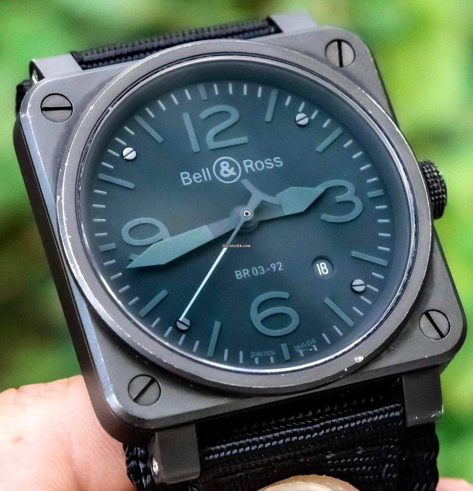 Bell & Ross BR 03 Mens watch Unisex Automatic Steel BR 03-92 Phantom Replica 6