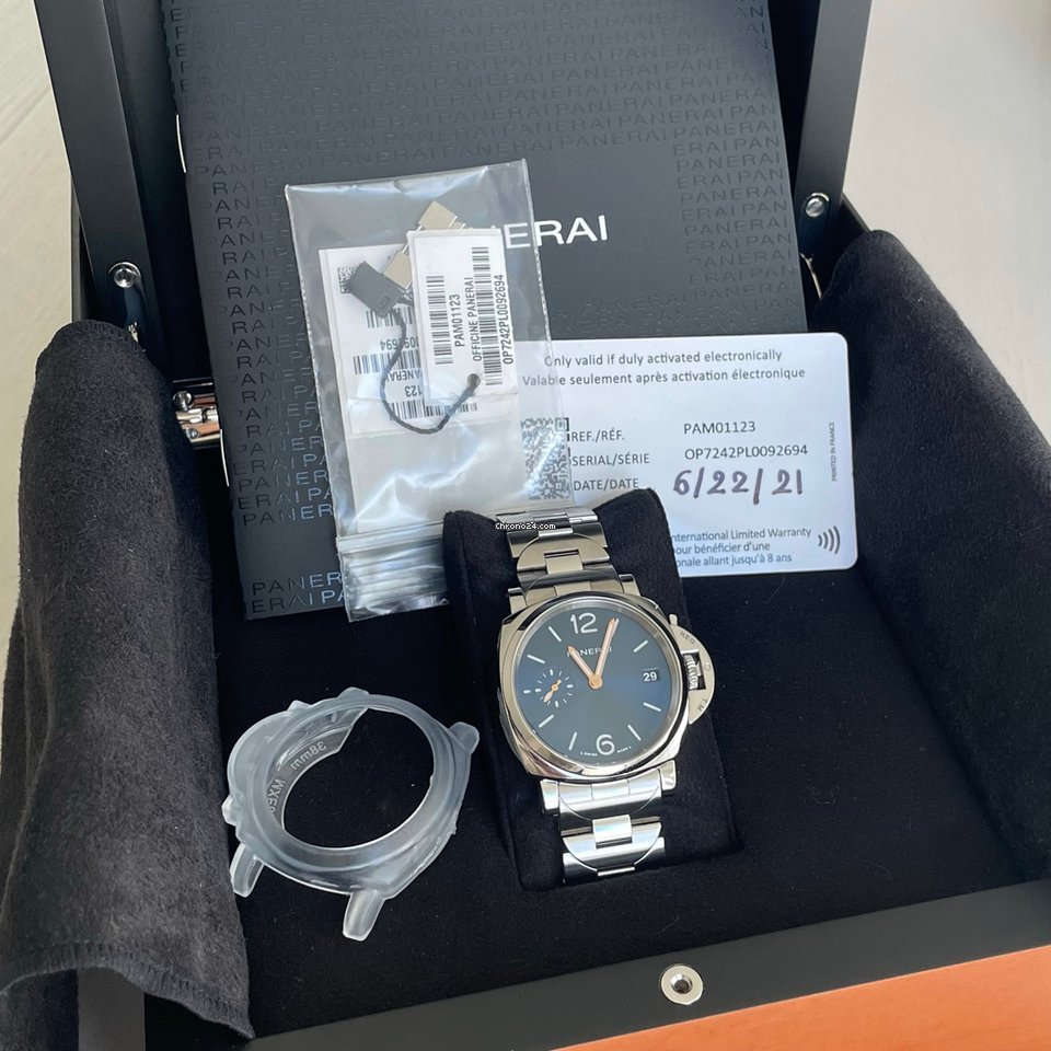 IMG_9081 Panerai Mens watch Unisex Automatic Steel PAM 01123 Replica 6