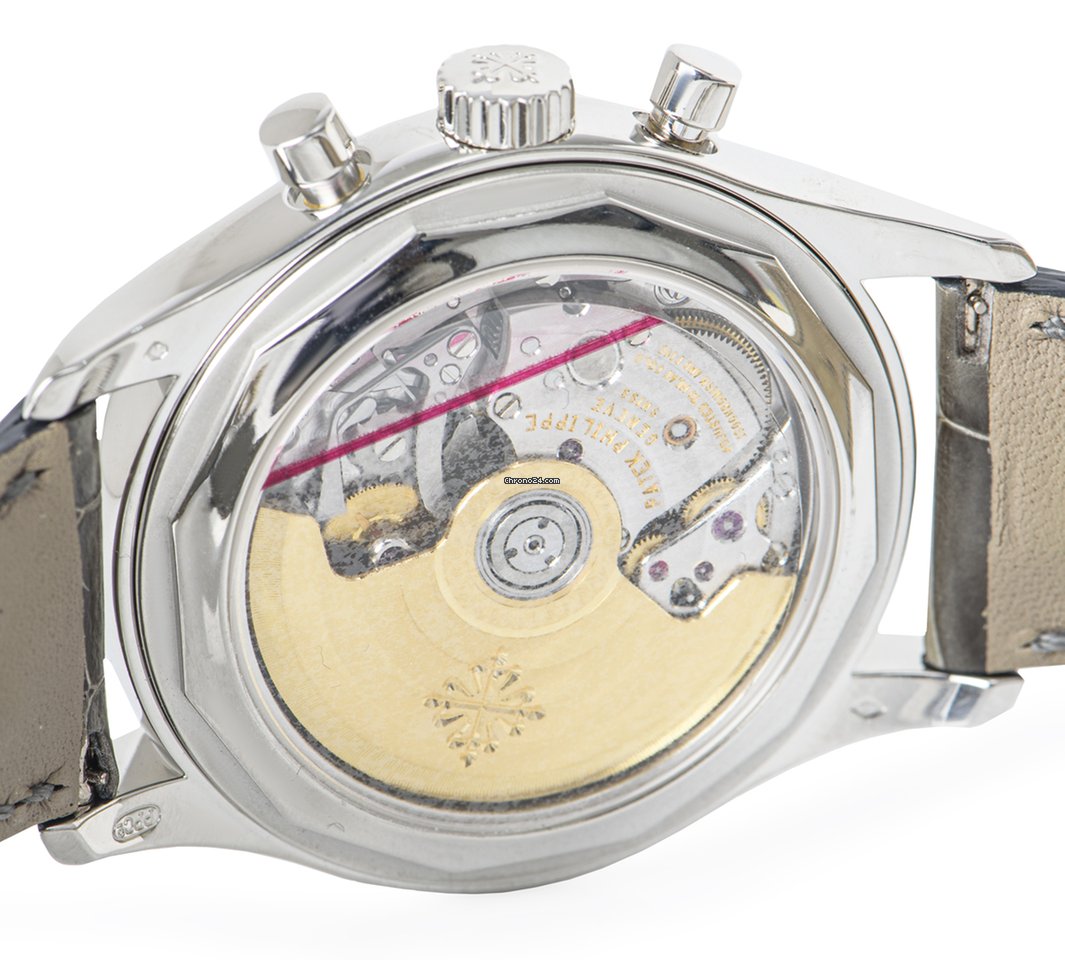 IMG_9081 Patek Philippe Annual Calendar Chronograph Mens watch Unisex Automatic Platinum 5960P-001 Replica 6