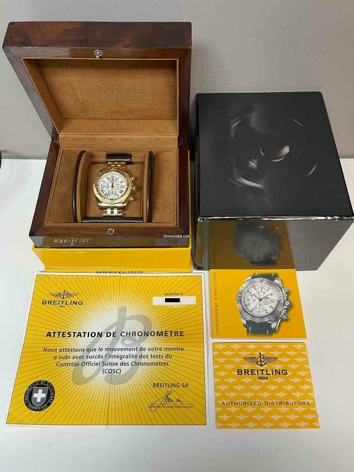 Breitling Chronomat Evolution Automatic Rose gold H13356 Replica 6