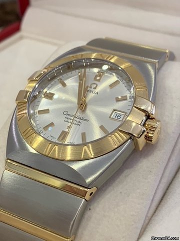 Omega Constellation Double Eagle Gold Steel 12113000 Replica 6