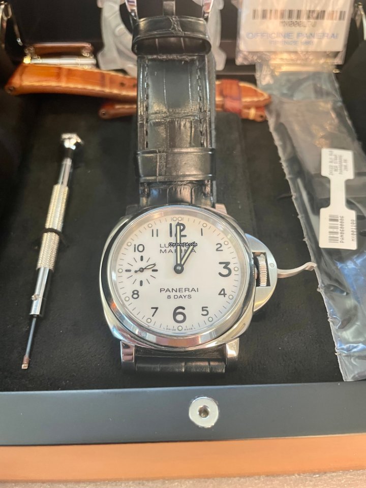 Panerai Luminor Marina 8 Days Mens watch Unisex Manual winding Steel PAM 00563 Replica 6