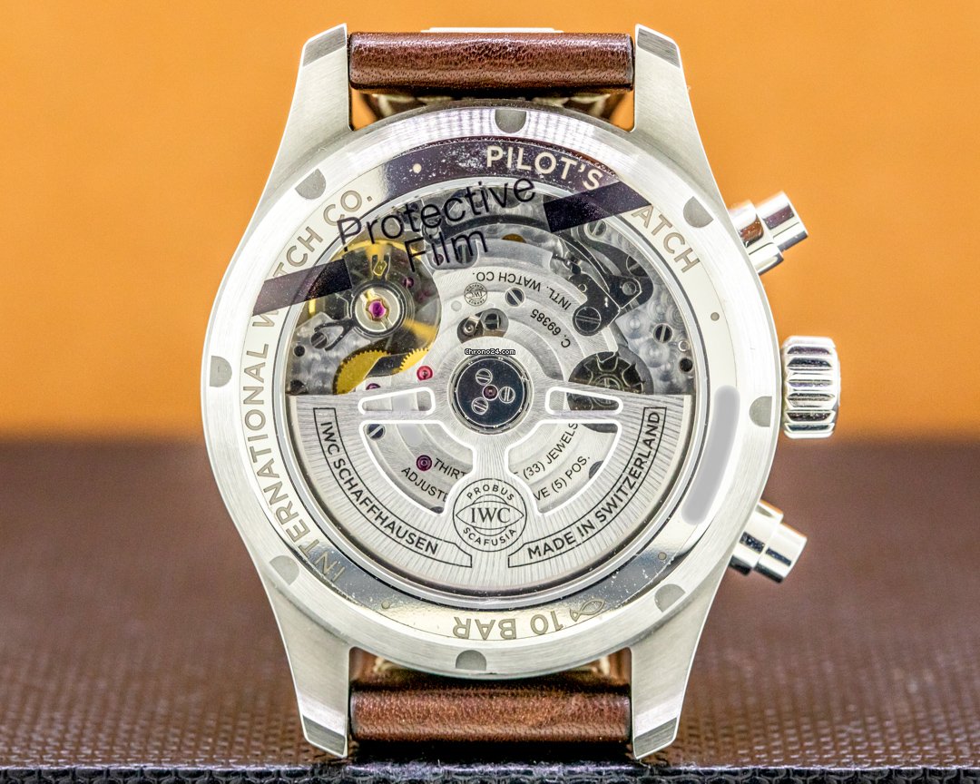 IWC Pilot Chronograph Mens watch Unisex Automatic Steel IW388103 Replica 6