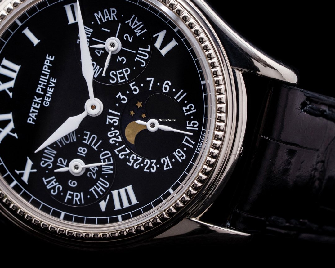 IMG_9081 Patek Philippe Perpetual Calendar Mens watch Unisex Automatic White gold 5038G Replica 6