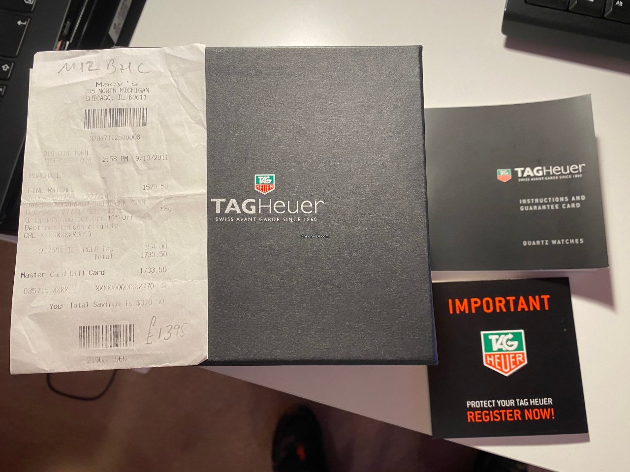 TAG Heuer Aquaracer 500M Mens watch Unisex Quartz Steel WAJ 1113 Replica 6