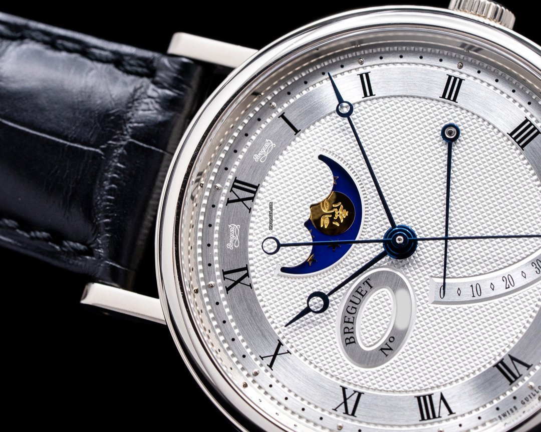 Breguet Classique Mens watch Unisex Automatic White gold 7787BB 29 9V6 Replica 6