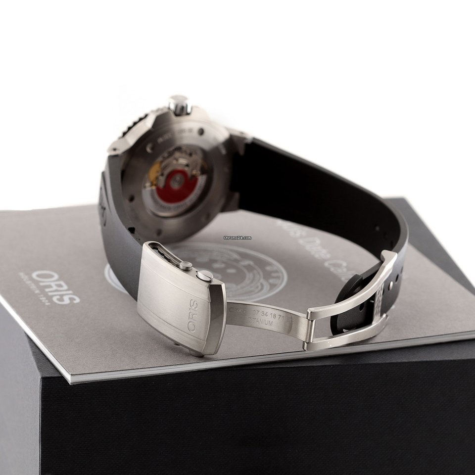IMG_9081 Oris Aquis Titanium Date Mens watch Unisex Automatic Titanium 01 733 7730 7153-07 4 24 64TEB Replica 6