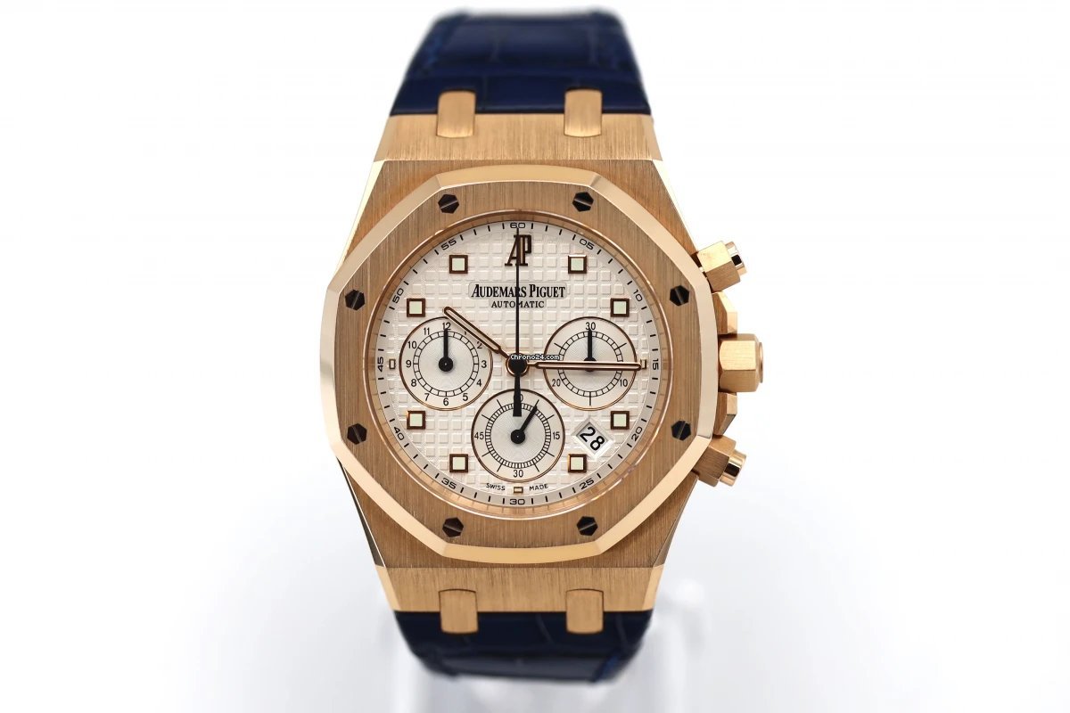 Audemars Piguet Royal Oak Chronograph Mens watch Unisex Automatic Rose gold 26022OR.OO.D088CR.01 Replica 6