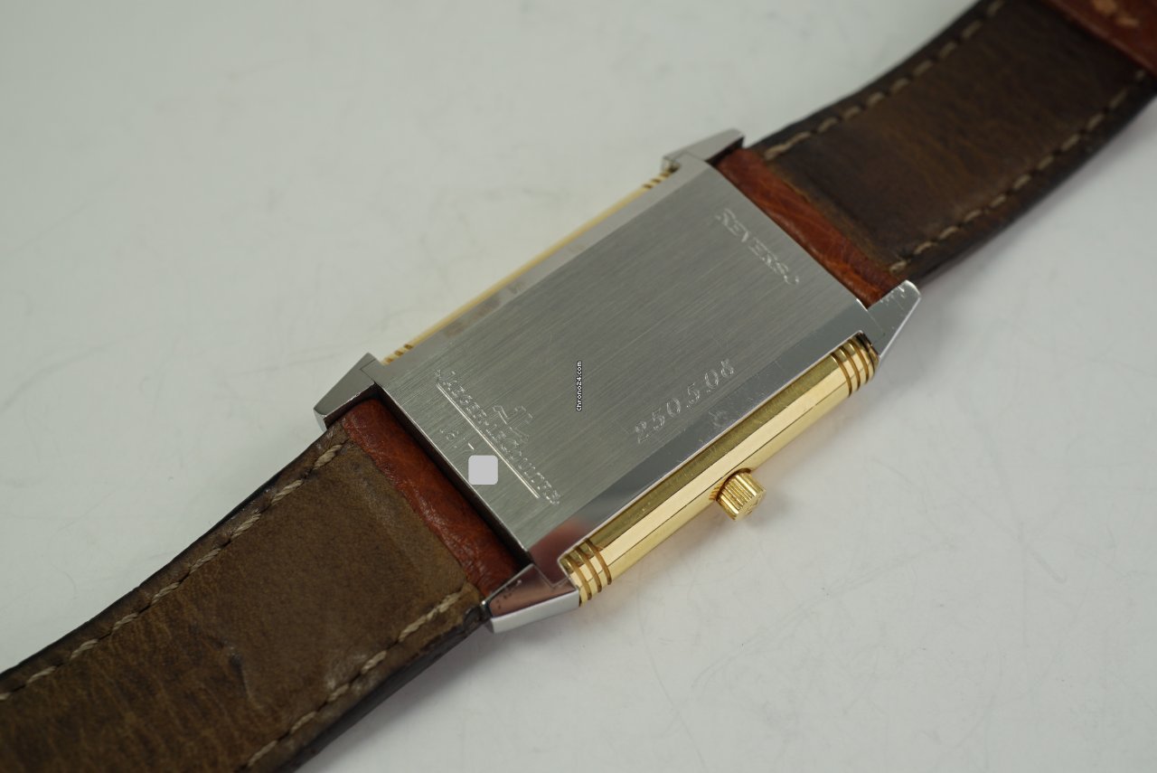 IMG_9081 Jaeger-LeCoultre Reverso Classique Mens watch Unisex Quartz Gold Steel 250.5.08 Replica 6