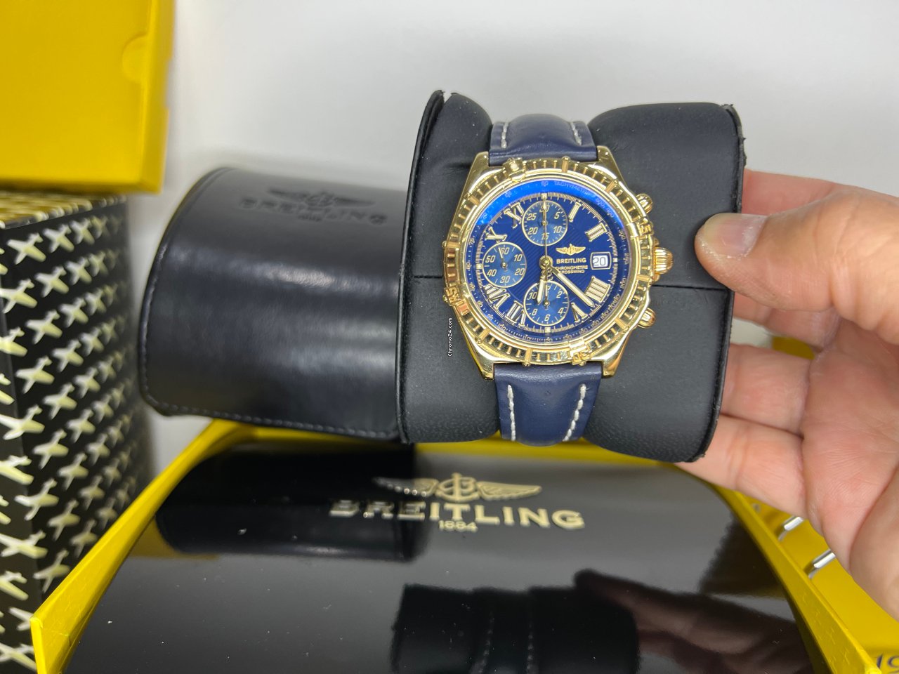 Breitling Crosswind Racing Mens watch Unisex Automatic Yellow gold K13355 Replica 6