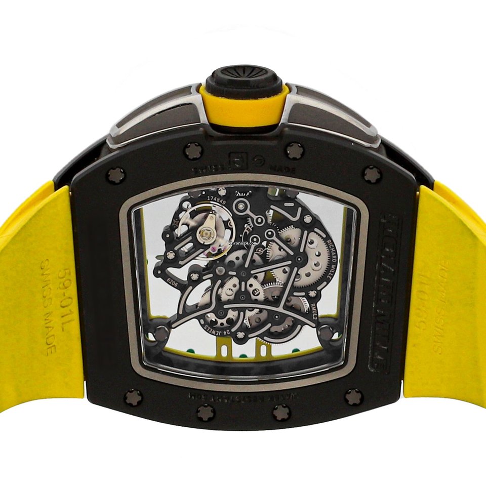 IMG_9081 Richard Mille RM 061 Mens watch Unisex Manual winding Ceramic RM61-01 CA-TZP Replica 6