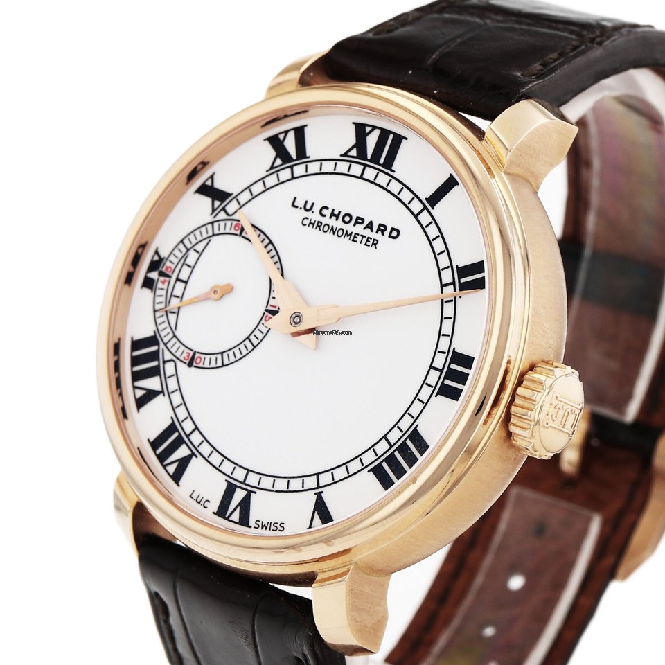 IMG_9081 Chopard L.U.C Mens watch Unisex Manual winding Yellow gold NUMBER 161963-5001 Replica 6