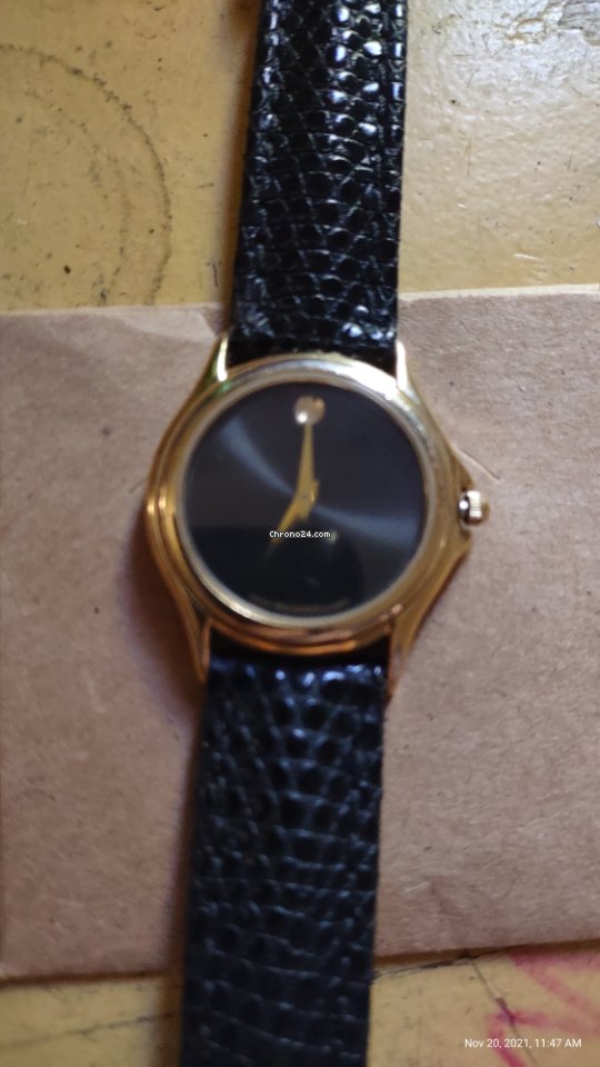 IMG_9081 Movado Museum Womens watch Quartz Gold Steel 87-E4-0823 Replica 6