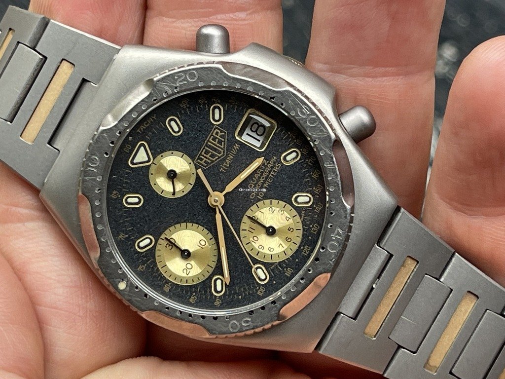 IMG_9081 TAG Heuer Mens watch Unisex Quartz Titanium HEUER 220.206 Replica 6