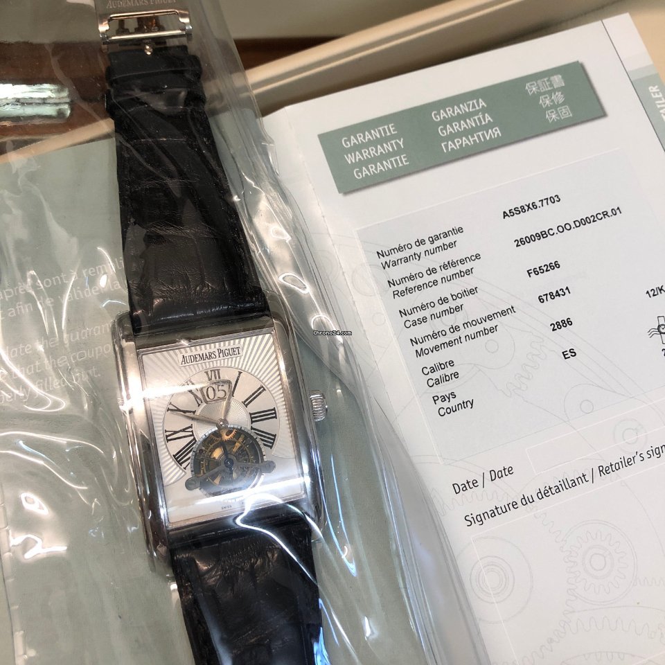 IMG_9081 Audemars Piguet Edward Piguet Mens watch Unisex Manual winding White gold 26009BC.OO.D002CR.01 Replica 6