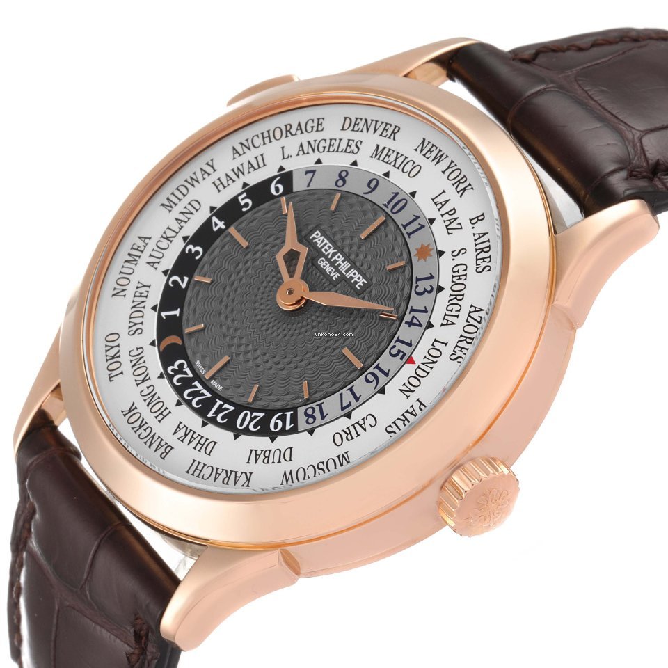 IMG_9081 Patek Philippe World Time Mens watch Unisex Automatic Rose gold 5230R Replica 6