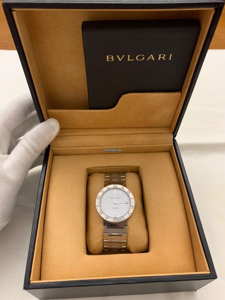Bulgari Bulgari Mens watch Unisex Automatic White gold BBW33GG AUTO Replica 6