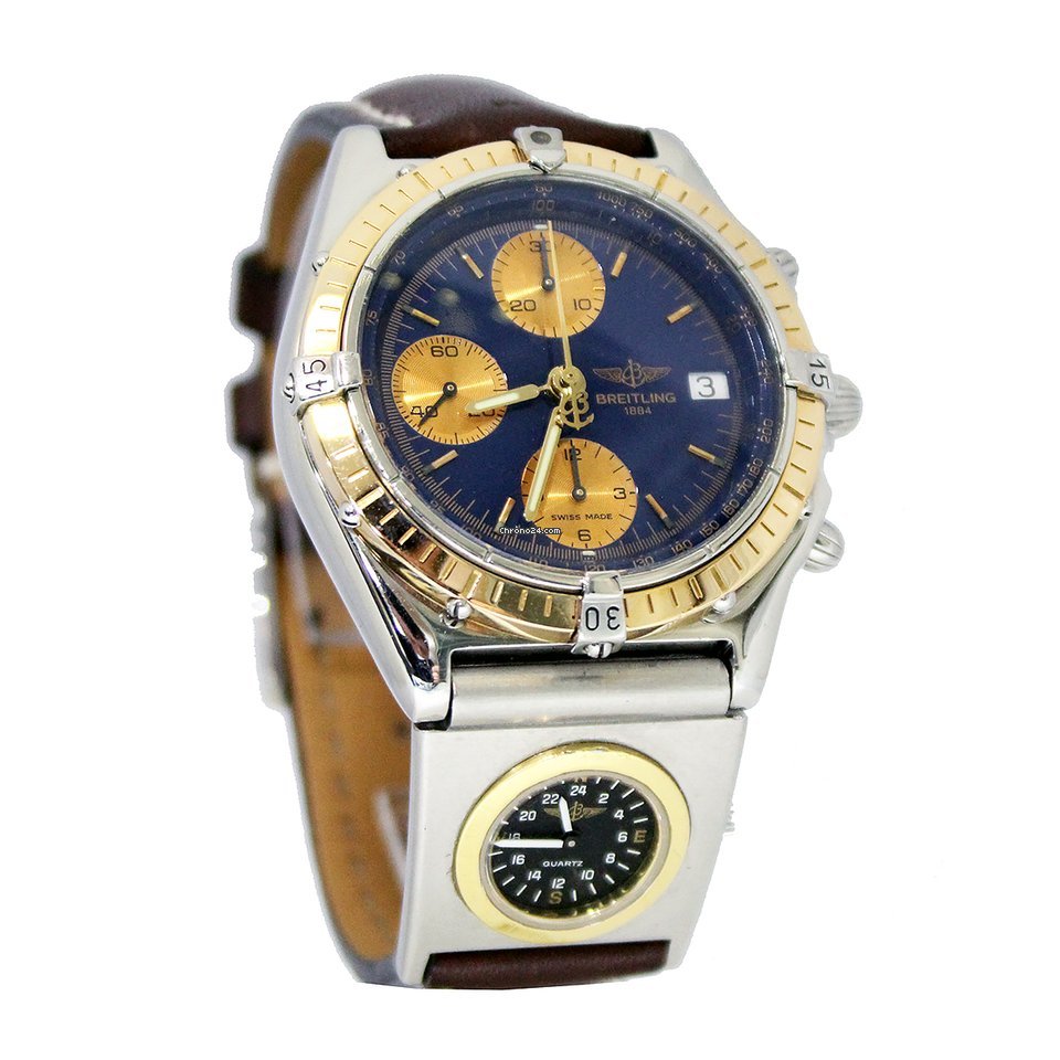 Breitling Chronomat Mens watch Unisex Automatic Gold Steel C13048 Replica 6