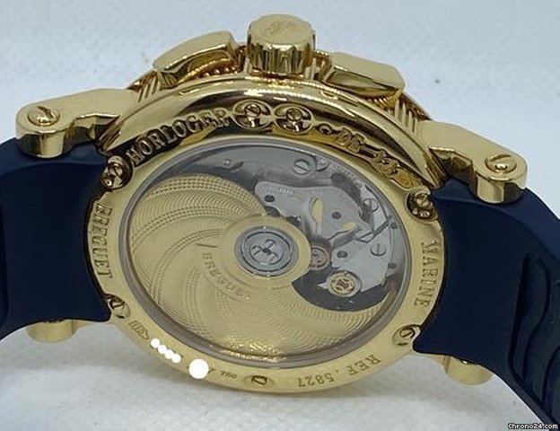 Breguet Marine Mens watch Unisex Automatic Yellow gold 5827BA 12 5ZU Replica 6