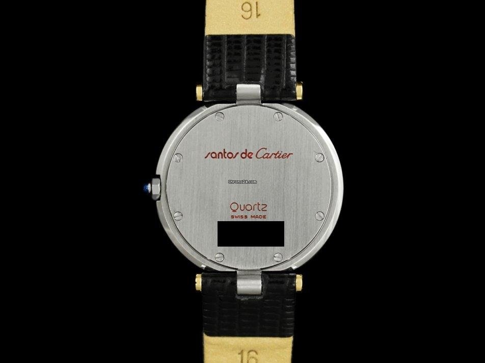 Cartier Santos Mens watch Unisex Quartz Gold Steel 8499ST Replica 6