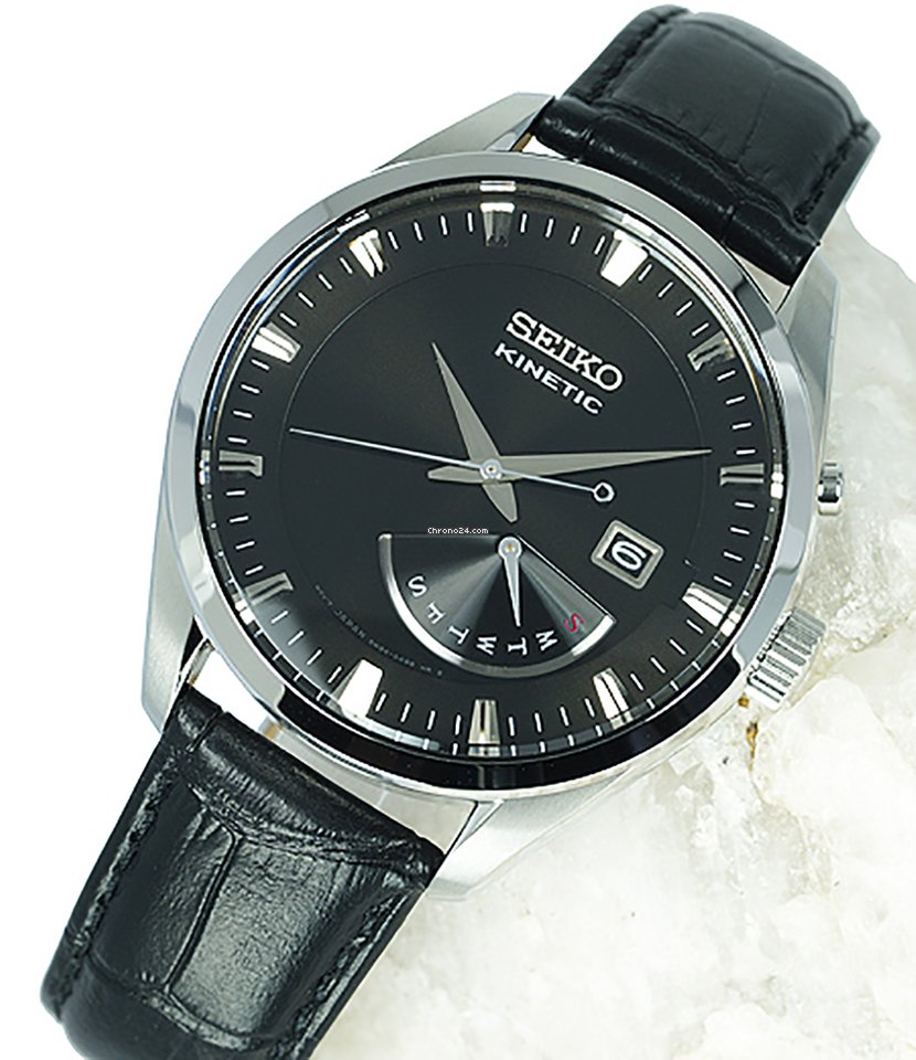IMG_9081 Seiko Kinetic Mens watch Unisex Manual winding Steel SRN045P2 Replica 6