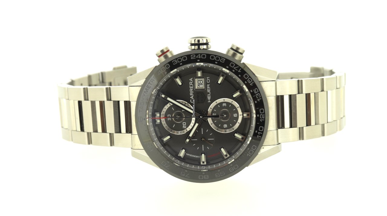 IMG_9081 TAG Heuer Carrera Calibre HEUER 01 Mens watch Unisex Automatic Steel CAR201W Replica 6