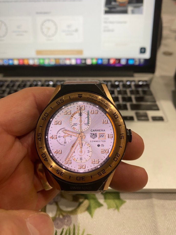 TAG Heuer Connected Mens watch Unisex Quartz Rose gold SBF8A5000.32FT6110 Replica 6
