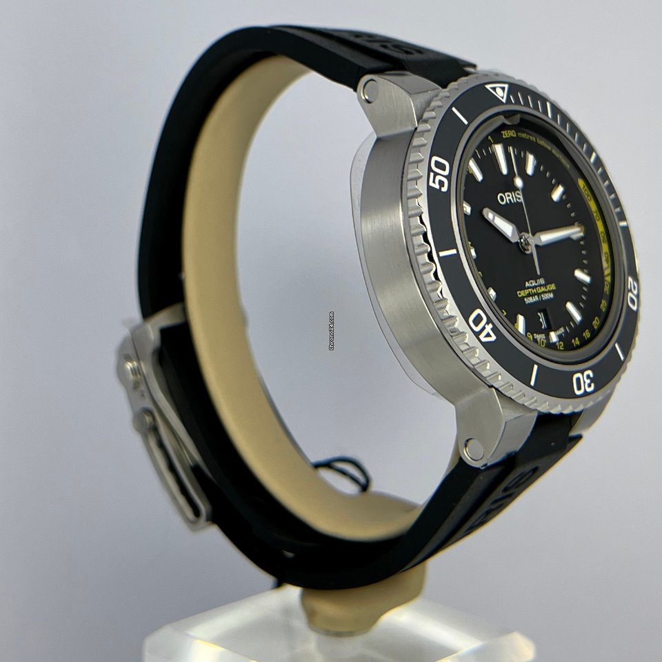 Oris Aquis Depth Gauge Mens watch Unisex Automatic Steel 01 733 7755 4154-Set RS Replica 6