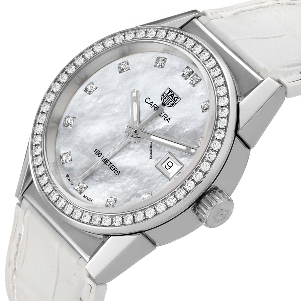 IMG_9081 TAG Heuer Carrera Lady Womens watch Quartz Steel WBG1315.BA0758 Replica 6
